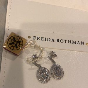 Freida Rothman “Absolutely Stunning” Cubic Zirconia Drop Earrings-Boutique